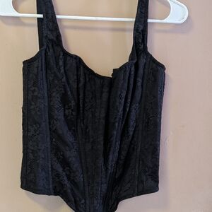 Victoria's Secret Black Lace Bodysuit
